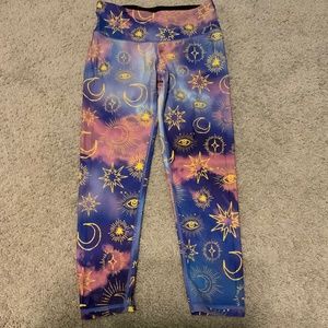 Victoria Secret Sport capri moon and star leggings